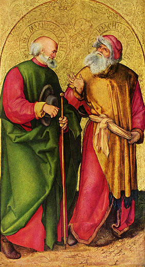 Dreiknigsaltar, linker Flgel: Josef und Joachim