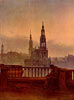 Blick auf Dresden von der Brhlschen Terrasse