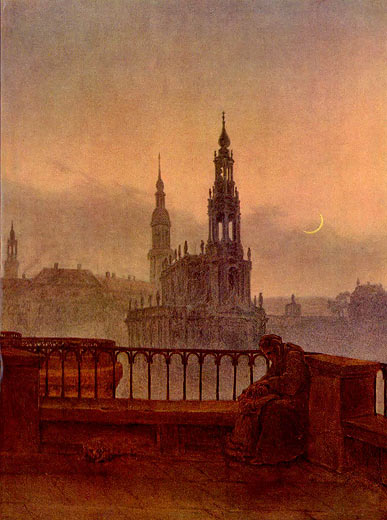 Blick auf Dresden von der Brhlschen Terrasse