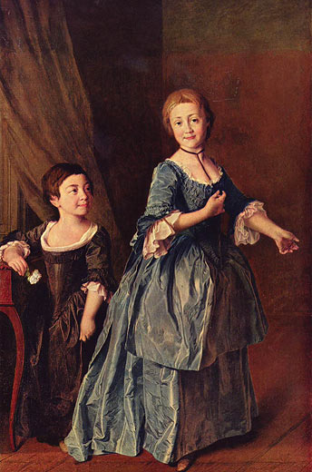 Die Schlerinnen Prinzessin Davydova und Rzevskaja