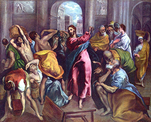 Christus treibt die Hndler aus dem Tempel