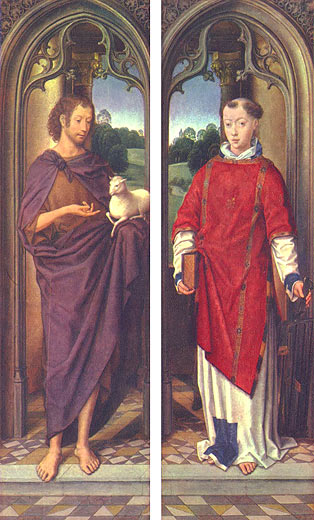 Johannes der Tufer und der heilige Laurentius