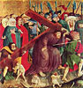 Wurzacher Passionsaltar, linker Flgel innen unten: Kreuztragung Christi