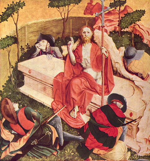 Wurzacher Passionsaltar, rechter Flgel innen unten: Auferstehung Christi