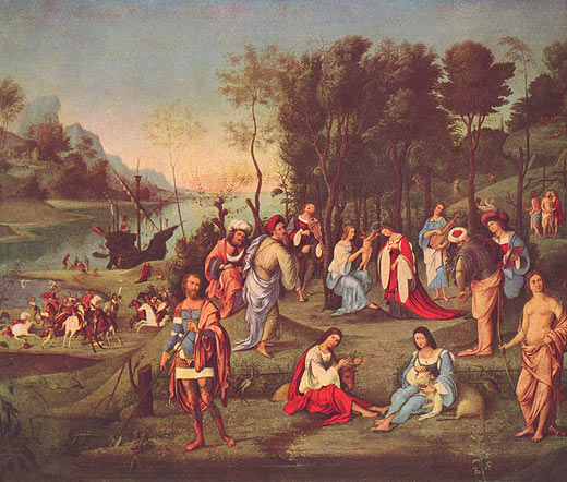Isabella d'Este im Knigreich der Liebe / Allegorie des Gerichts von Isabella d'Este