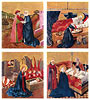 Albrechtsaltar, linker Drehflgel, Innenseite: 4 Tafeln zum Marienleben