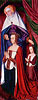 Anne de France mit der Schutzheiligen und ihrer Tochter Suzanne (Triptychon von Moulins, rechter Flgel)
