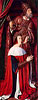 Triptychon von Moulins, linker Flgel: Pierre de Bourbon mit dem Hl. Petrus
