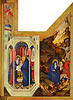 Altar fr Philipp den Khnen, Herzog von  Burgund, rechter Flgel: Die Darstellung im Tempel und die Flucht nach gypten