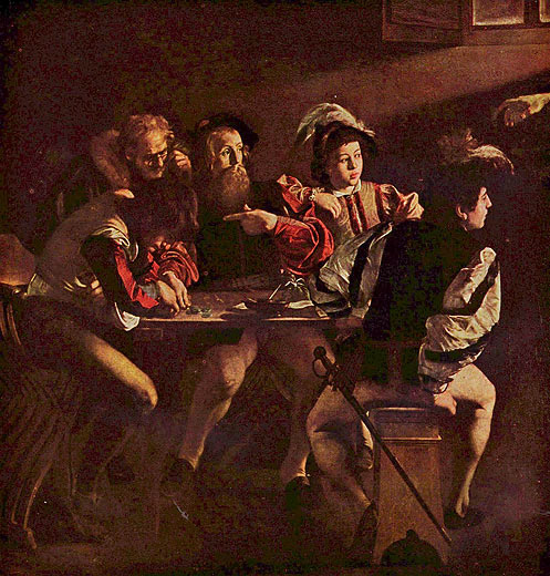 Caravaggio Berufung Des Hl. Matthäus