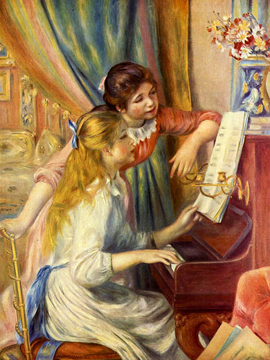 Zwei Mdchen am Klavier