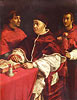Papst Leo X. mit den Kardinlen Luigi Rosso und Giulio de\'Medici