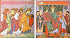 Evangeliar Kaiser Ottos III., Miniatur : Slavinia, Germania, Gallia und Roma huldigen Kaiser  Otto III.
