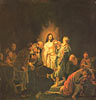 Der auferstandene Jesus zeigt Apostel Thomas seine Wunden