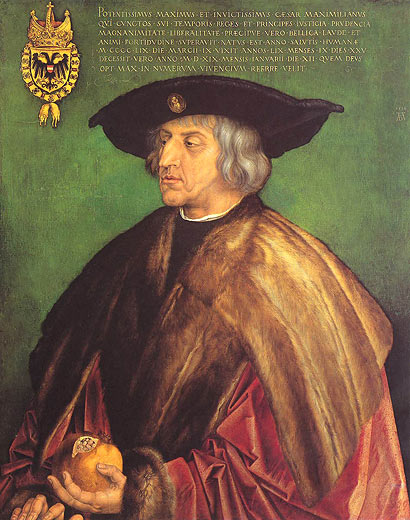 Bildnis Kaiser Maximilians I. vor grünem Grund
