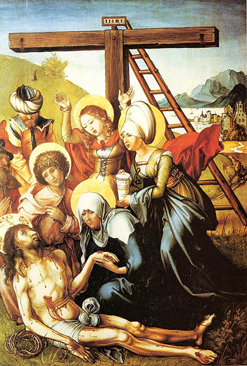 Die sieben Schmerzen Mariä: die Beweinung Christi