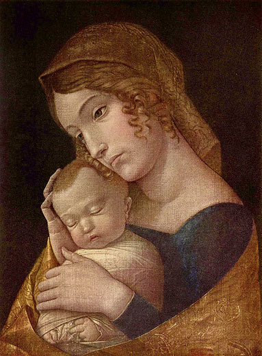 Maria mit dem schlafenden Kind