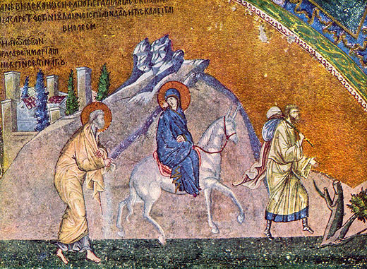 Die Reise nach Bethlehem (aus dem Narthex der Chora-Kirche)
