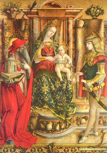 Maria mit dem Kind und den Heiligen Sebastian und Hieronymus (Madonna della Rodine)