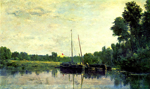 Boote auf der Oise