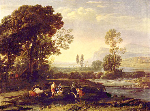 Landschaft mit der Flucht nach gypten