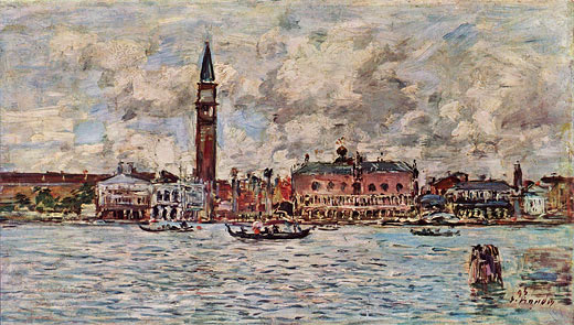 Piazzetta S. Marco in Venedig mit Molo und Palazzo Ducale