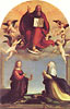 Gottvater mit den Heiligen Maria Magdalena und Katharina von Siena