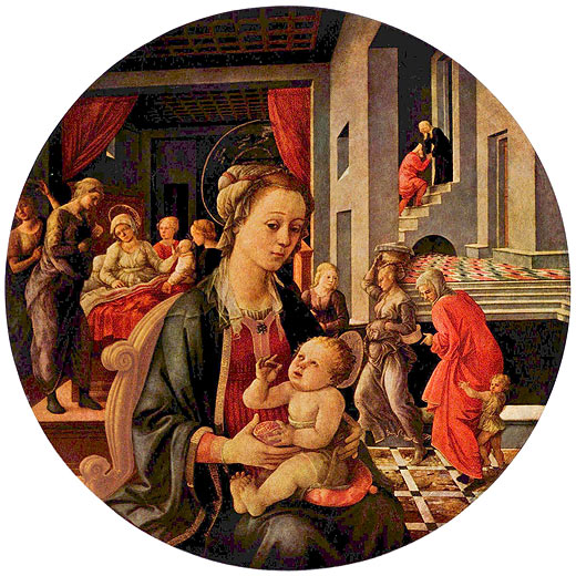 Maria mit Kind (Tondo)