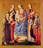 Maria mit Kind und sechs Heilige