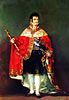 Ferdinand VII. im Königsornat