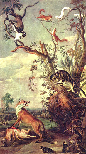 Fuchs und Katze