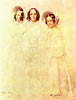 Frau Crelinger mit ihren Töchtern Bertha und Clara