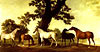 Pferde in einer Landschaft