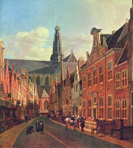 Straße in Haarlem