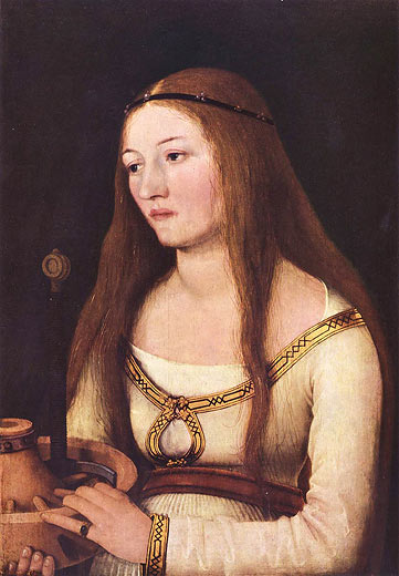 Bildnis der Katharina Schwarz mit den Attributen ihrer Nahmensheiligen