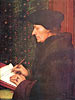 Erasmus von Rotterdam am Schreibpult