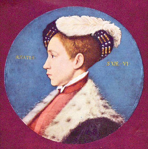 Eduard VI. als Sechsjähriger (Tondo)