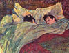 Zwei Mädchen im Bett