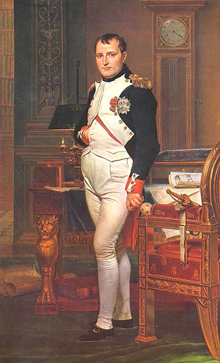 Napoleon in seinem Arbeitszimmer
