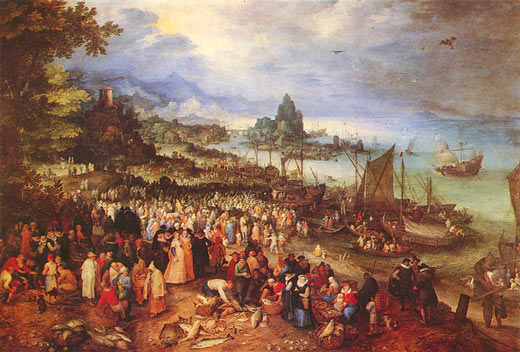 Seehafen mit der Predigt Christi