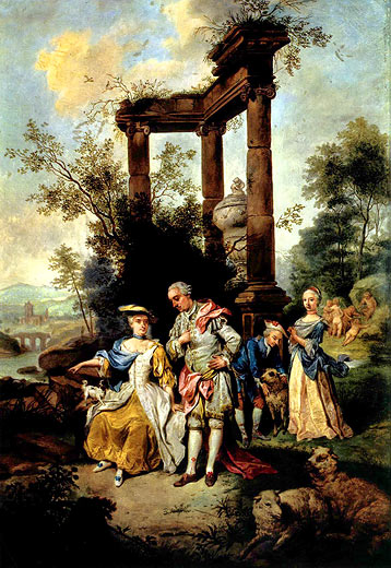 Die Familie Goethe in Schäfertracht