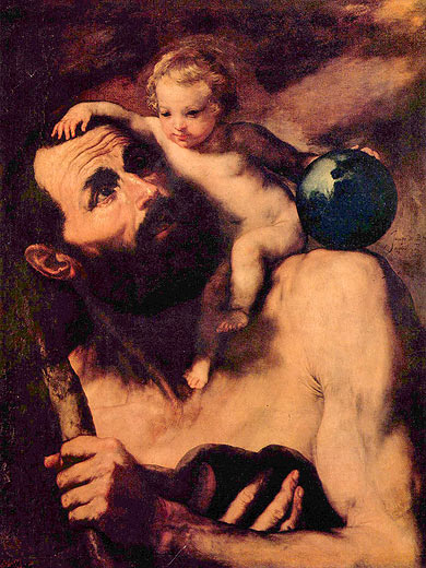 Hl. Christophorus mit dem Jesuskind