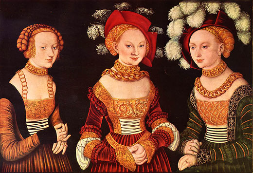 Drei junge Damen