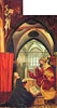 Isenheimer Altar, zweite Schauseite, linker Flügel: Verkündigung an Maria
