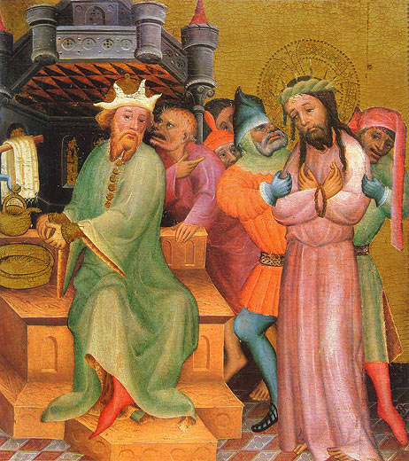 Passionsaltar: Christus vor Pilatus