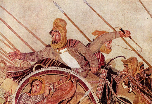 Alexanderschlacht, Ausschnitt: Darius III.