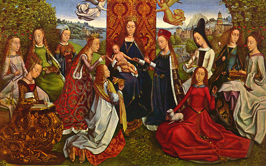 Hl. Jungfrau mit Magdalena und den Jungfrauen