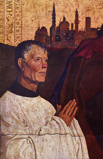 Pietà von Villeneuve-les-Avignon, Ausschnitt: Stifter
