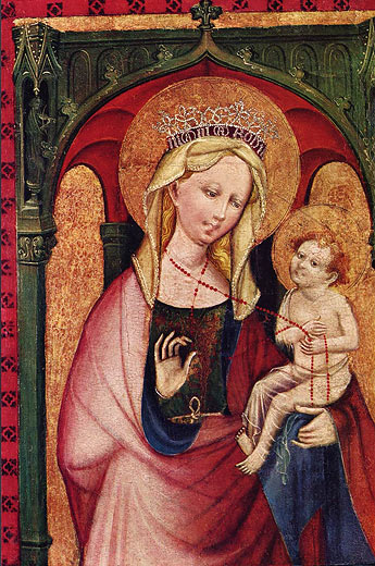 Fröndenberger Altar, Mittelbild: Maria mit Kind