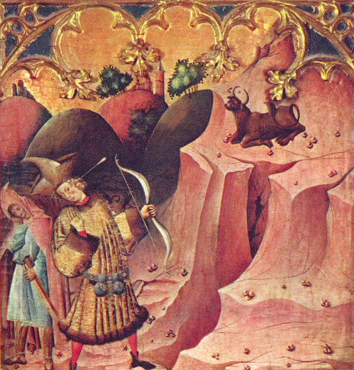 Der verwundete Gargano (Teil einer Altarwand, Ausschnitt)